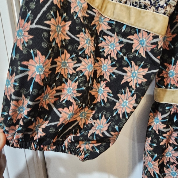 Entro velvet trim,boho peasant looking dress size small - Picture 6 of 12